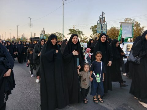 تصاویر/حضور کادر موسسه آموزش عالی ریحانه الرسول ساوه در کاروان غم