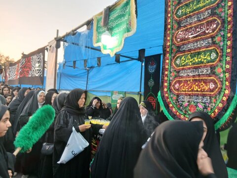 تصاویر/حضور کادر موسسه آموزش عالی ریحانه الرسول ساوه در کاروان غم