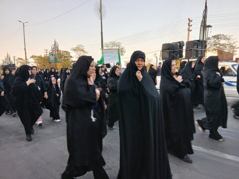 تصاویر/حضور کادر موسسه آموزش عالی ریحانه الرسول ساوه در کاروان غم