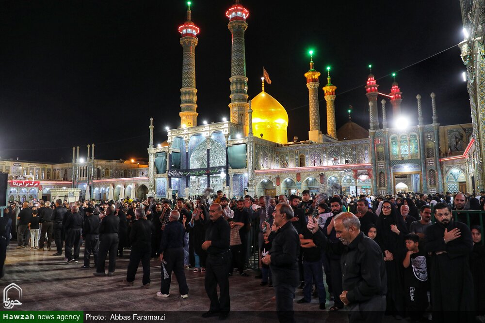 Hazrat Masoumeh Holy Shrine Hosts Night of Mourning for Prophet and Imam Hasan