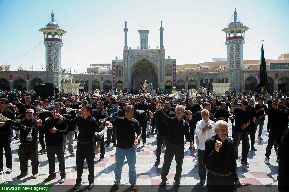 شهر قم در سالروز رحلت پیامبر اکرم(ص) و شهادت امام حسن مجتبی(ع) به سوگ نشست