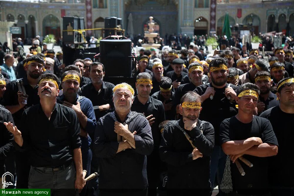 شهر قم در سالروز رحلت پیامبر اکرم(ص) و شهادت امام حسن مجتبی(ع) به سوگ نشست