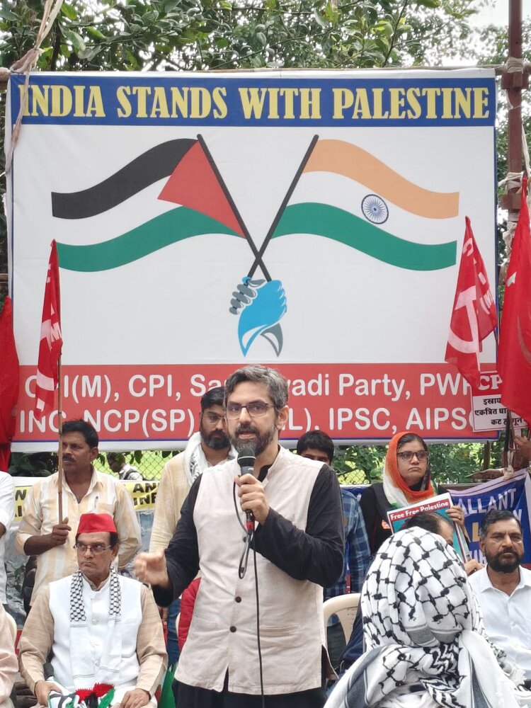 برگزاری تجمع در بمبئی در حمایت از ملت فلسطین