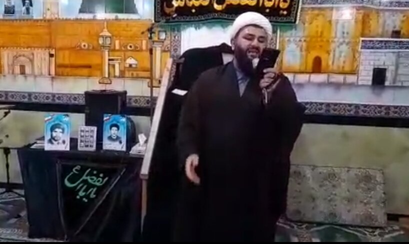 فیلم| مداحی امام جمعه شبانکاره