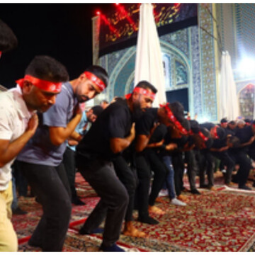 تصاویر/  عزاداری‌ هرمزگانی‌ها در حرم رضوی