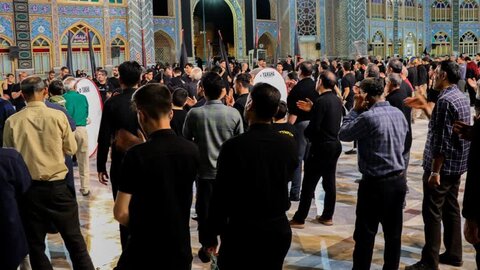 تصاویر/سوگواری هیئات مذهبی آران وبیدگل درشام شهادت امام حسن مجتبی (ع) و پیامبر اکرم (ص) در نجف ایران