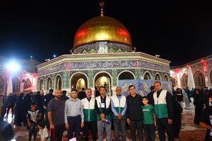 تصاویر/  عزاداری‌ هرمزگانی‌ها در حرم رضوی