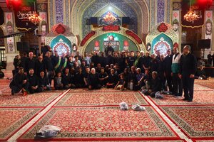 تصاویر/  عزاداری‌ هرمزگانی‌ها در حرم رضوی