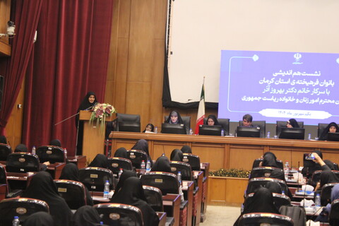 تصاویر/ نشست معاون رئیس جمهور با بانوان فرهیخته کرمان