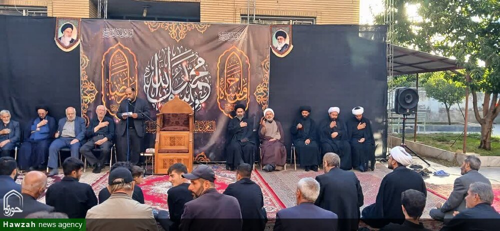 تصاویر/ عزاداری ایام آخر صفر در مدرسه علمیه خلخال