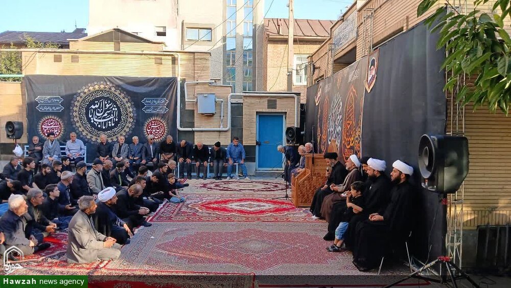 تصاویر/ عزاداری ایام آخر صفر در مدرسه علمیه خلخال