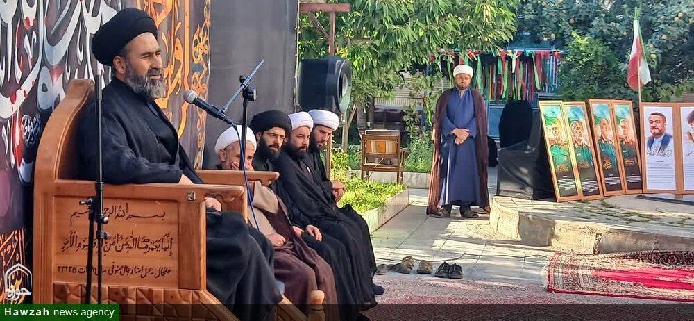 تصاویر/ عزاداری ایام آخر صفر در مدرسه علمیه خلخال