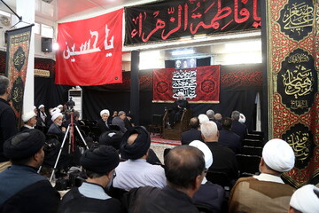 تصاویر/ مراسم عزاداری شهادت امام رضا(ع) در دفتر آیت الله العظمی فاضل لنکرانی (ره)