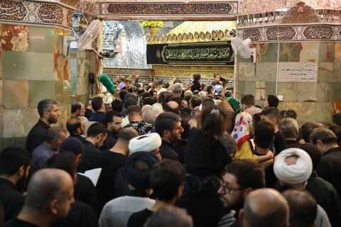 تصاویر/ حال و هوای حرم حضرت معصومه (س) در شب شهادت امام رضا (ع)