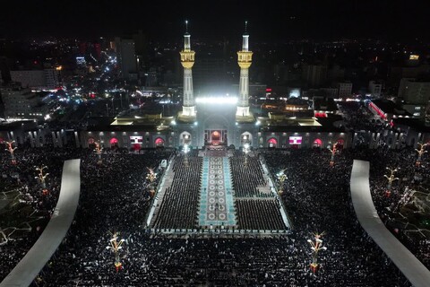 تصاویر | آیین خطبه‌خوانی در حرم رضوی با حضور نماینده ولی‌فقیه در آذربایجان شرقی