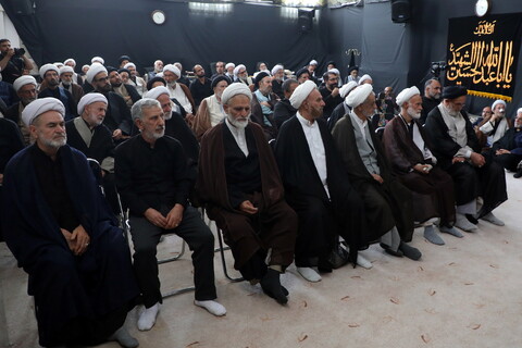 تصاویر/ مراسم عزاداری روز شهادت امام رضا (ع) در بیوت مراجع