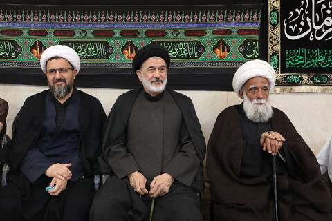 تصاویر/ مراسم عزاداری روز شهادت امام رضا (ع) در بیوت مراجع