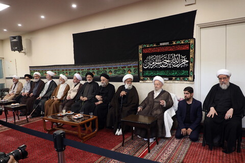 تصاویر/ مراسم عزاداری روز شهادت امام رضا (ع) در بیوت مراجع