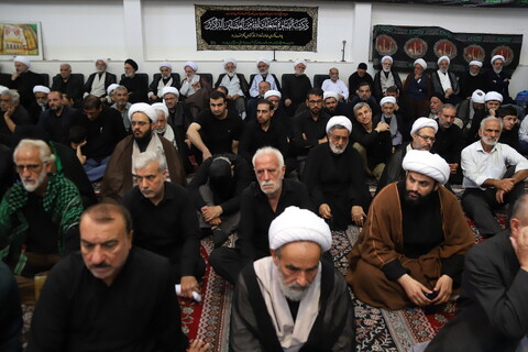 تصاویر/ مراسم عزاداری روز شهادت امام رضا (ع) در بیوت مراجع