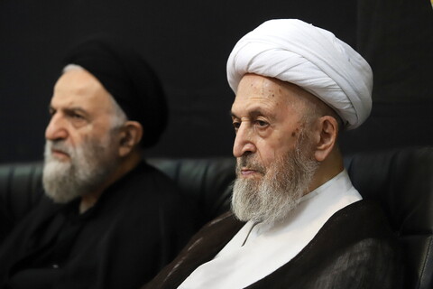 تصاویر/ مراسم عزاداری روز شهادت امام رضا (ع) در بیوت مراجع