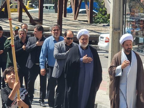 تصاویر/ عزاداری خیابانی مردم چایپاره در سوگ شهادت امام رضا(ع)