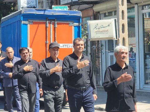 تصاویر/ عزاداری خیابانی مردم چایپاره در سوگ شهادت امام رضا(ع)