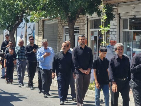 تصاویر/ عزاداری خیابانی مردم چایپاره در سوگ شهادت امام رضا(ع)