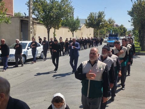 تصاویر/ عزاداری خیابانی مردم چایپاره در سوگ شهادت امام رضا(ع)