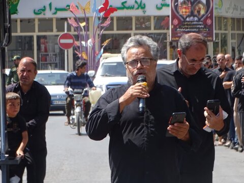 تصاویر/ عزاداری خیابانی مردم چهاربرج در سوگ شهادت امام رضا علیه السلام