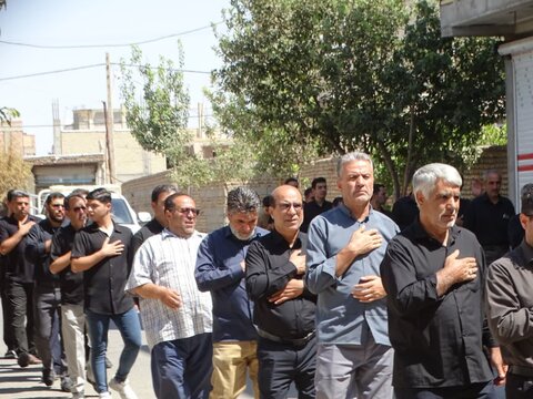 تصاویر/ عزاداری خیابانی مردم چهاربرج در سوگ شهادت امام رضا علیه السلام