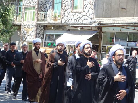 تصاویر/ عزاداری خیابانی مردم چهاربرج در سوگ شهادت امام رضا علیه السلام