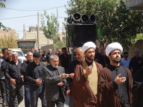 تصاویر/ عزاداری خیابانی مردم چهاربرج در سوگ شهادت امام رضا علیه السلام