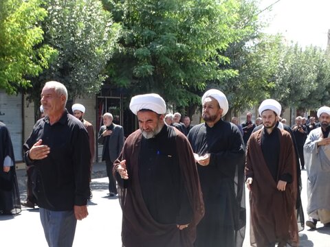 تصاویر/ عزاداری خیابانی مردم چهاربرج در سوگ شهادت امام رضا علیه السلام