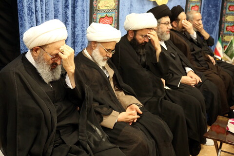 تصاویر/ مراسم عزاداری شهادت امام رضا(ع) در دفتر آیت الله محسن فقیهی