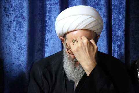 تصاویر/ مراسم عزاداری شهادت امام رضا(ع) در دفتر آیت الله محسن فقیهی