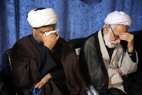 تصاویر/ مراسم عزاداری شهادت امام رضا(ع) در دفتر آیت الله محسن فقیهی