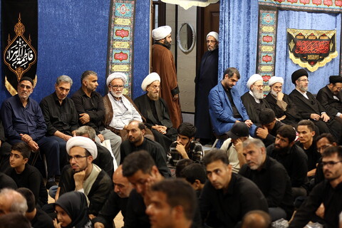 تصاویر/ مراسم عزاداری شهادت امام رضا(ع) در دفتر آیت الله محسن فقیهی