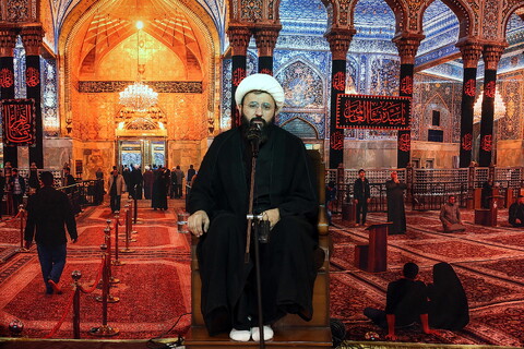 تصاویر/ مراسم عزاداری شهادت امام رضا(ع) در دفتر آیت الله محسن فقیهی