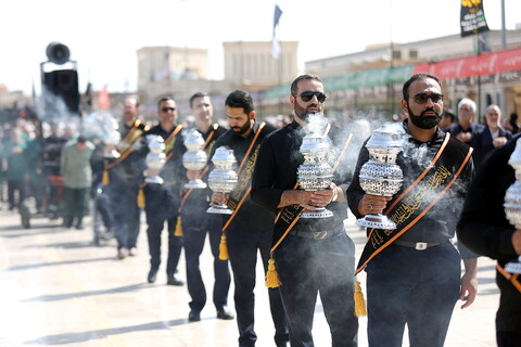 تصاویر/ دسته عزاداری خادمان به مناسبت شهادت امام رضا علیه السلام