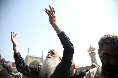 تصاویر/ دسته عزاداری خادمان به مناسبت شهادت امام رضا علیه السلام