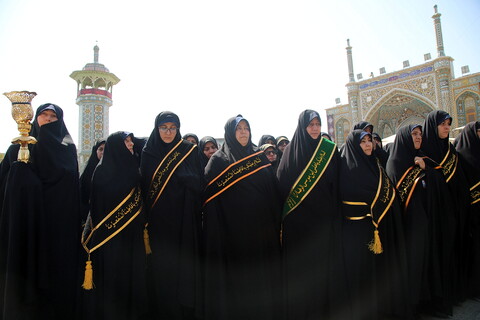 تصاویر/ دسته عزاداری خادمان به مناسبت شهادت امام رضا علیه السلام