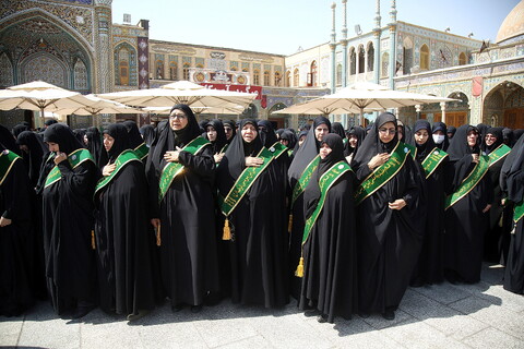 تصاویر/ دسته عزاداری خادمان به مناسبت شهادت امام رضا علیه السلام