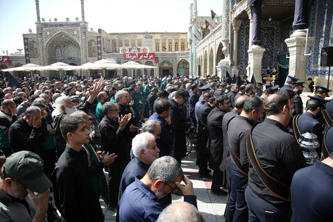 تصاویر/ دسته عزاداری خادمان به مناسبت شهادت امام رضا علیه السلام