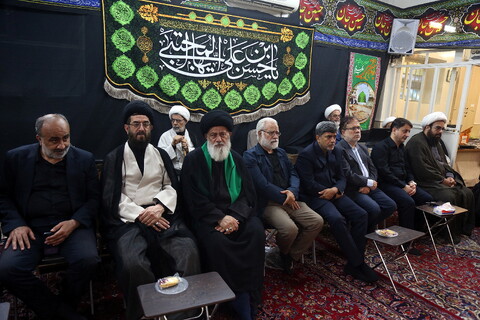 مراسم عزاداری شهادت امام رضا(ع) در دفتر آیت الله العظمی فاضل لنکرانی (ره)