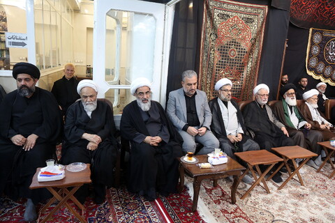 مراسم عزاداری شهادت امام رضا(ع) در دفتر آیت الله العظمی فاضل لنکرانی (ره)