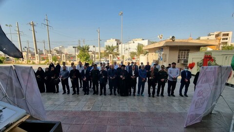 تصاویر/ تجديد میثاق مسئولان گناوه با آرمان‌های شهدا