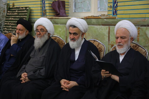 تصاویر / مراسم اربعین نوه آیت الله هاشمی شاهرودی(ره)