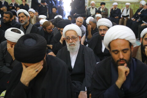 تصاویر / مراسم اربعین نوه آیت الله هاشمی شاهرودی(ره)