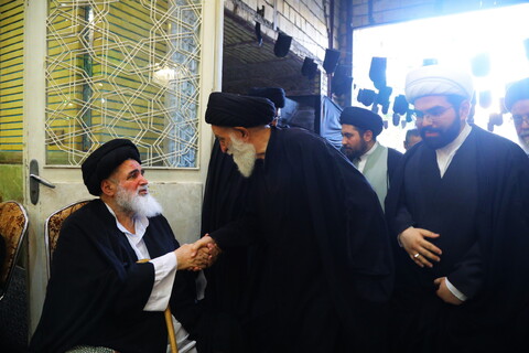 تصاویر / مراسم اربعین نوه آیت الله هاشمی شاهرودی(ره)