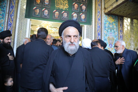 تصاویر / مراسم اربعین نوه آیت الله هاشمی شاهرودی(ره)